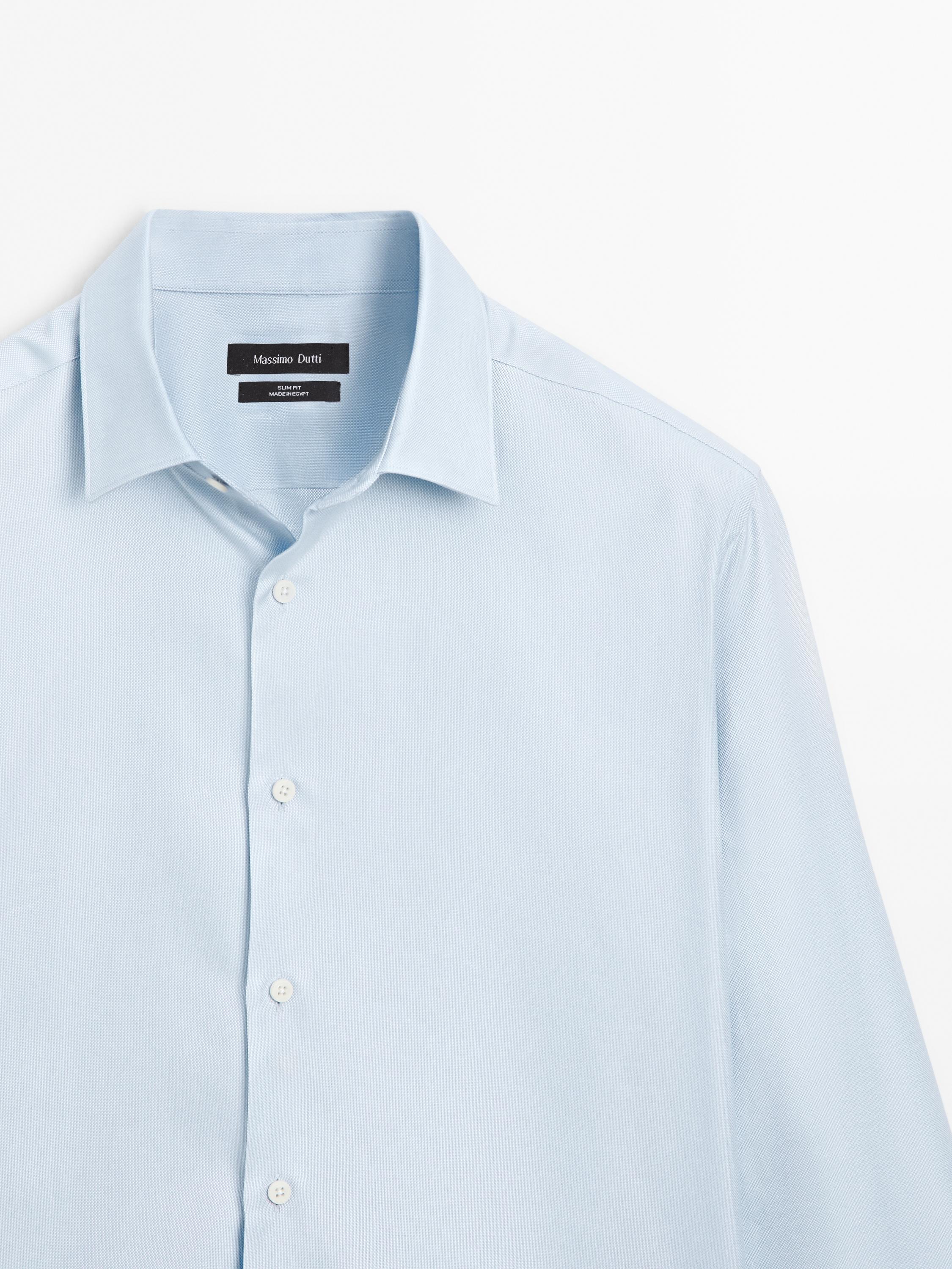 Slim fit 100% cotton Oxford shirt